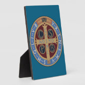 Medaille von Saint-Benedikt Fotoplatte (Seite)