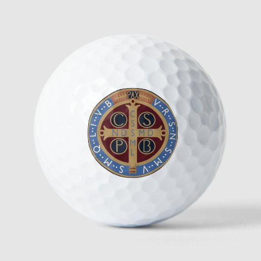 Medaille von Saint-Benedikt Golfball (Vorderseite)