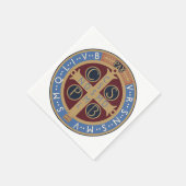 Medaille von Saint-Benedikt Serviette (Ecke)