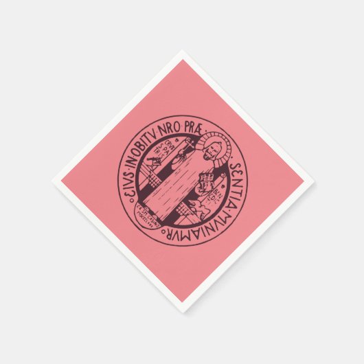 Medaille von Saint-Benedikt Serviette (Ecke)