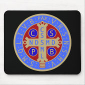 Medaille von St. Benedict Mousepad (Vorne)