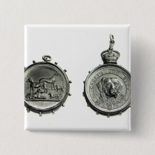 Medaillen Crufts von der Hundeshow, c.1910 Button (Vorderseite)