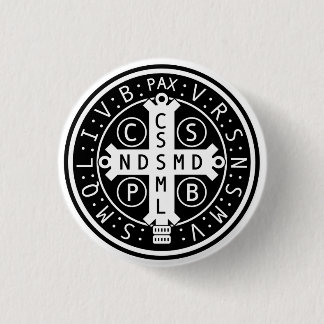 Medaillen-Knöpfe St. Benedict, alle Größen u. Button