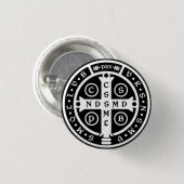 Medaillen-Kreuz St. Benedict Button (Vorne & Hinten)