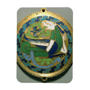 Medaillon, das einen Drachen, Franzosen, von Magnet