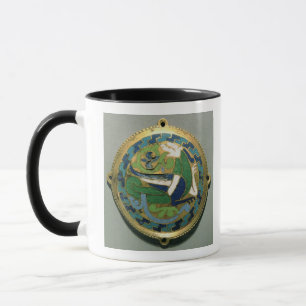 Medaillon, das einen Drachen, Franzosen, von Tasse