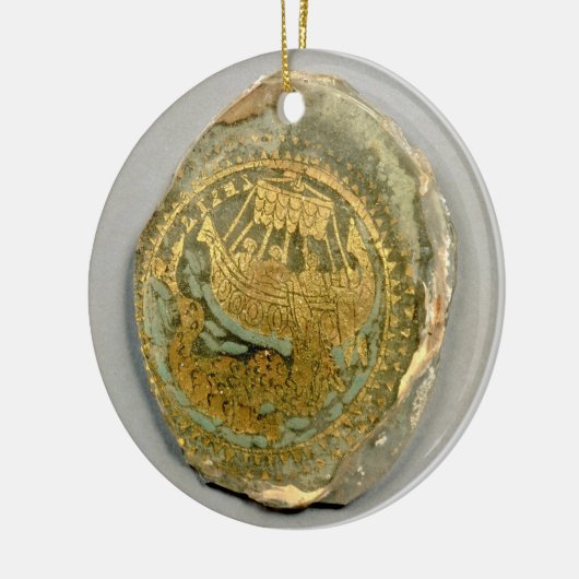 Medaillon, das Jonas und den Wal, römisch, 4t Keramikornament (Links)