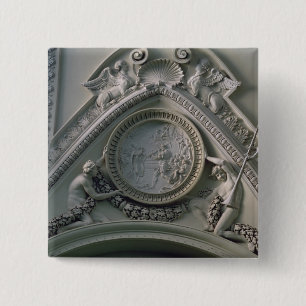 Medaillon, das Kaiser Constantine darstellt Button