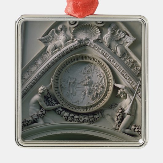 Medaillon, das Kaiser Constantine darstellt Ornament Aus Metall (Vorne)