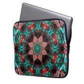 Medaillon digitaler Bilder, die sich selbst übertr Laptopschutzhülle (Vorderseite Links)