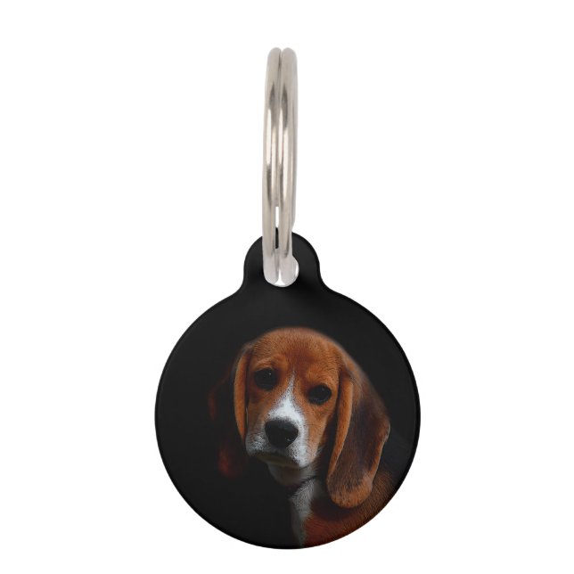 Medaillon für Hund Beagle Haustiermarke (Vorderseite)