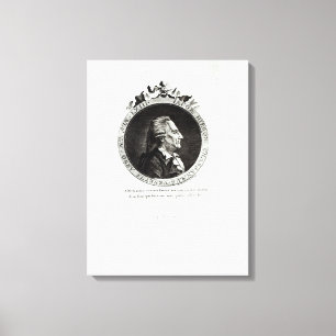 Medaillon-Porträt von Giacomo Casanova, Alter 63 Leinwanddruck