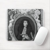 Medaillon-Porträt von Louis XIV Mousepad (Mit Mouse)
