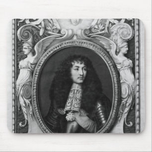 Medaillon-Porträt von Louis XIV Mousepad
