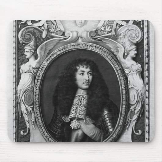 Medaillon-Porträt von Louis XIV Mousepad (Vorne)