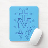 Medaillon Unserer Lieben Frau der Gnaden Wunderbar Mousepad (Mit Mouse)