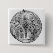 Medaillon verziert in der Cloisonnetechnik Button (Vorderseite)