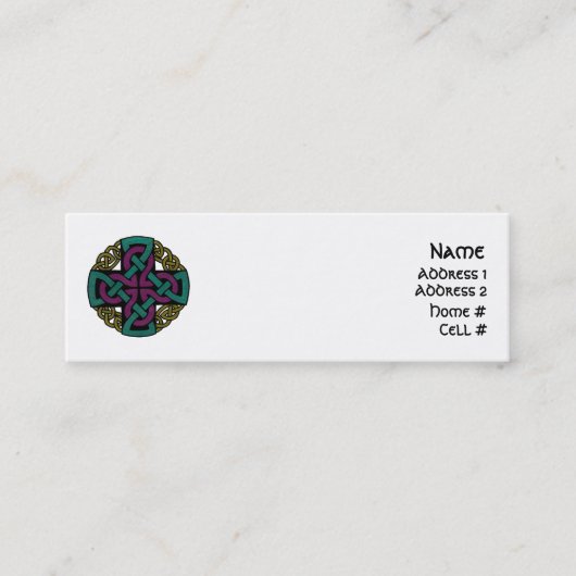 Medaillon-Visitenkarten Mini Visitenkarte (Vorderseite)