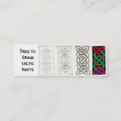 Medaillon-Visitenkarten Mini Visitenkarte (Rückseite)