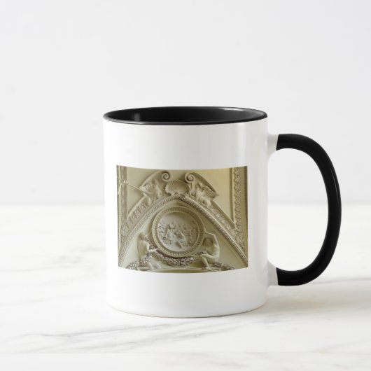 Medaillon, welches die Taufe von Constantine Tasse (Rechts)