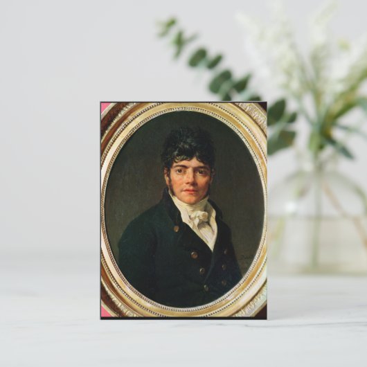 Medaillonportrait des Comte Esteve, 1804 Postkarte (Stehend Vorderseite)