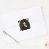 Medaillonportrait des Comte Esteve, 1804 Quadratischer Aufkleber (Umschlag)
