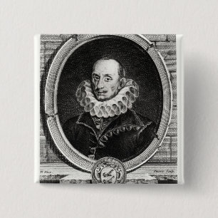 Medaillonporträt von Pierre de Bourdeille Button