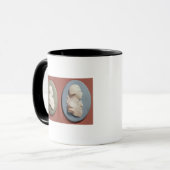 Medaillons von George IV Tasse (Vorderseite Links)