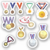 Medal Stickers Aufkleber (Vorderseite)