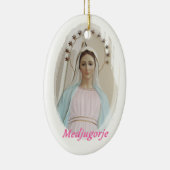 Medalla cerámica Medjugorje Keramik Ornament (Rechts)