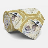 Medallien in blau und grün krawatte (Gerollt)