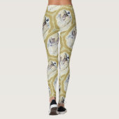 Medallien in blau und grün leggings (Rückseite)