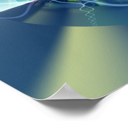 Medallion Abstrakt Art Poster (Ecke)