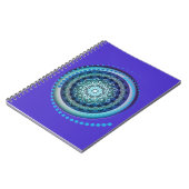 Medallion Blue Lila Green Design Spiral Notebook Notizblock (Linke Seite)