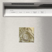 Medallion, die die Taufe des Konstantin darstellt Magnet (In Situ (Geschirrspüler))