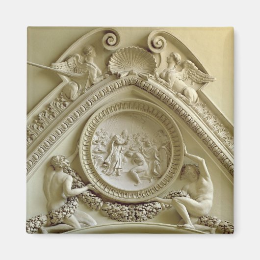 Medallion, die die Taufe des Konstantin darstellt Magnet (Vorne)