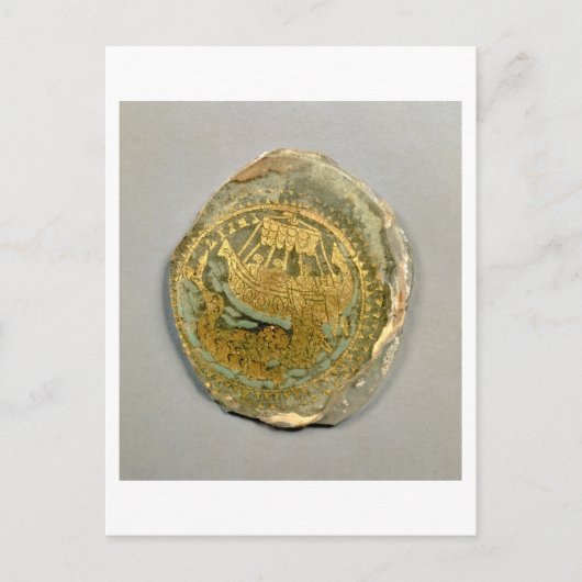 Medallion, die Jonah und den Wal darstellt, römisc Postkarte (Vorderseite)