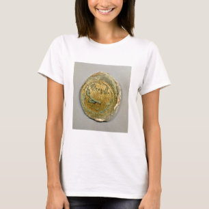 Medallion, die Jonah und den Wal darstellt, römisc T-Shirt