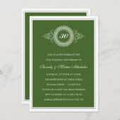 Medallion-Einladung zum Jahrestag Einladung (Vorne/Hinten)