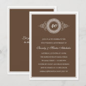 Medallion-Einladung zum Jahrestag Einladung (Vorne/Hinten)
