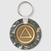 Medallion Erholung Sobriety Schlüsselanhänger (Vorderseite)