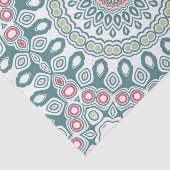 Medallion für aquamarinen und grünen globalen Stil Seidenpapier (Ausschnitt)