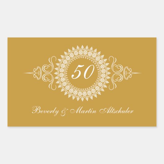 Medallion Golden Anniversary Sticker (Vorderseite)