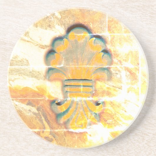 Medallion im Vintagen italienischen Stil Getränkeuntersetzer (Vorne)