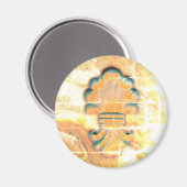 Medallion im Vintagen italienischen Stil Magnet (Vorderseite/Rückseite)