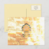 Medallion im Vintagen italienischen Stil Postkarte (Vorne/Hinten)