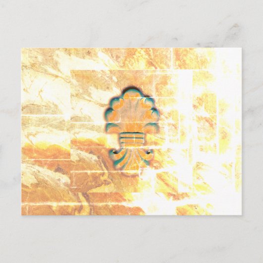 Medallion im Vintagen italienischen Stil Postkarte (Vorderseite)