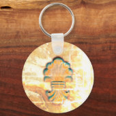 Medallion im Vintagen italienischen Stil Schlüsselanhänger (Rückseite)