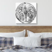 Medallion in der Verschließungstechnik dekoriert Leinwanddruck (Insitu (Schlafzimmer))