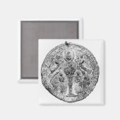 Medallion in der Verschließungstechnik dekoriert Magnet (Vorderseite/Rückseite)